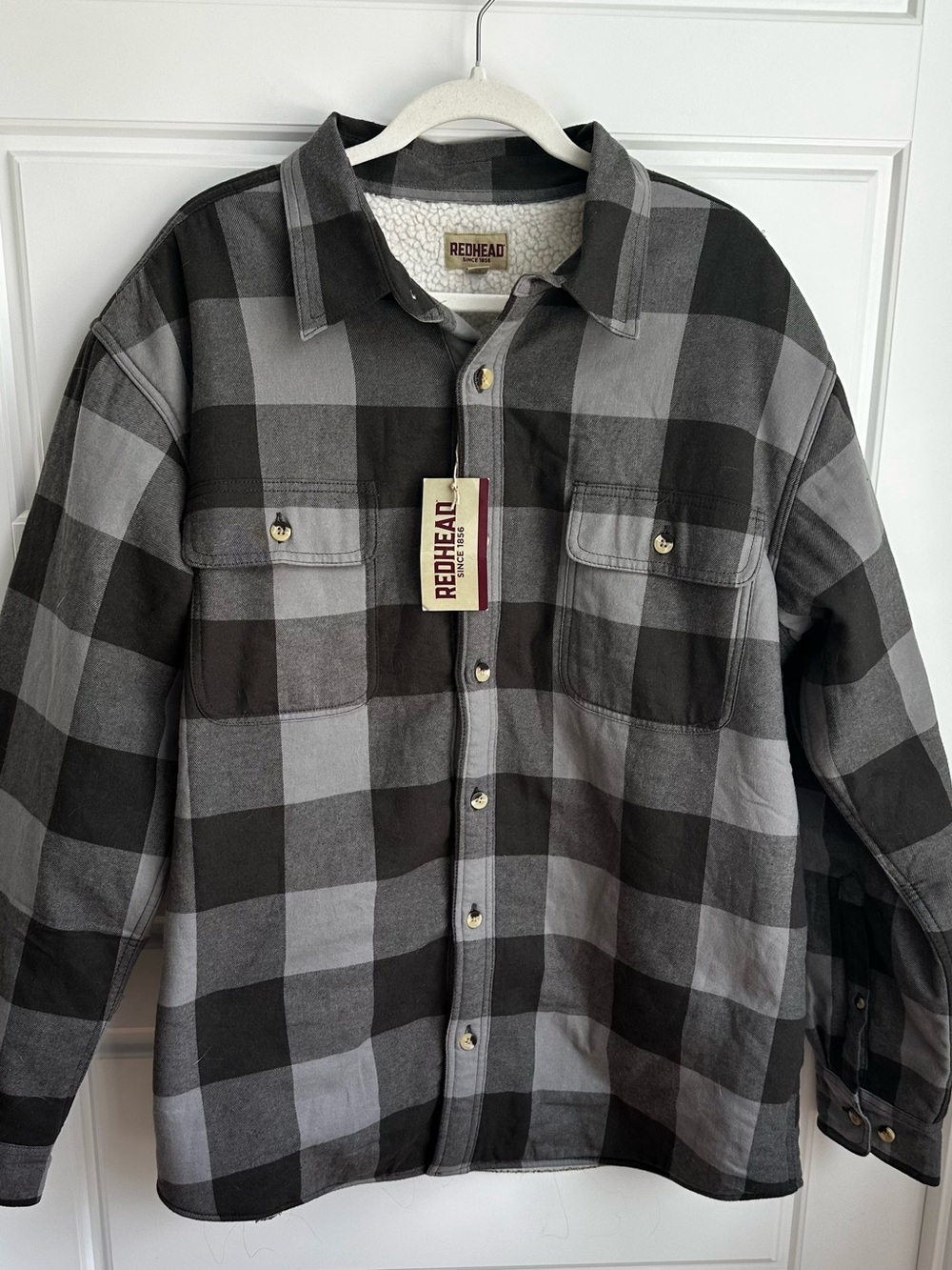 RedHead Men's Sherpa Lined Flannel Shirt NWT Size XL